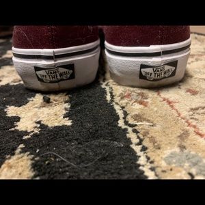 Maroon vans